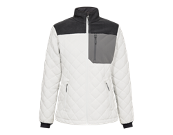 Entire Gesteppte Fleecejacke "Damen" 1336-143 Bone White / Anthracite Grey 30179