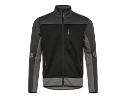 Entire Midlayer-Cardigan 8327-238 Schwarz / Anthrazit Grau 2079