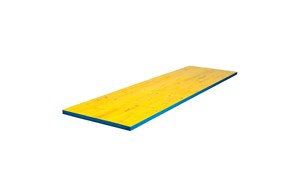 Schalungstafel LANA (gelb, Kanten PU blau)