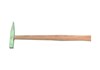 Plattenlegerhammer 10/10 mm flach mit Stiel 28 cm, Kopfgewicht 50 g (Hartmetall)