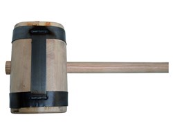 Holzschlegel Ø 170 mm mit Stiel, Kopfgewicht ca. 5,5 kg