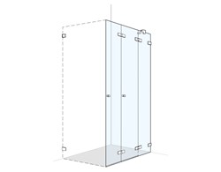 Falttür S606PLUS für Seitenwand