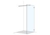BEKON Seitenwand S505PLUS freistehend, brushed nickel