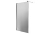 DUSCHOLU Seitenwand COLLECTION 2 PLUS, silber glanz