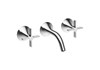 DORNBRAC Wand-Dreilochbatterie VAIA UP, platin
