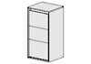 FRAMO Hochschrank Harmony Anthrazit, Modern Standard