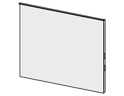 Spiegelwand Linea Led 100 cm