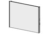 FRAMO Spiegelwand Doppio LED 100 cm, ohne Farbe