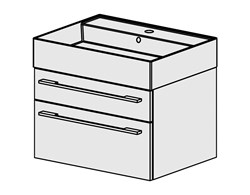 Badmöbel Quadra 61 cm
