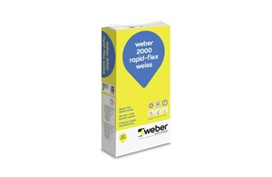 Weber 2000 rapid flex, Rapid-Flex Klebemörtel weiss